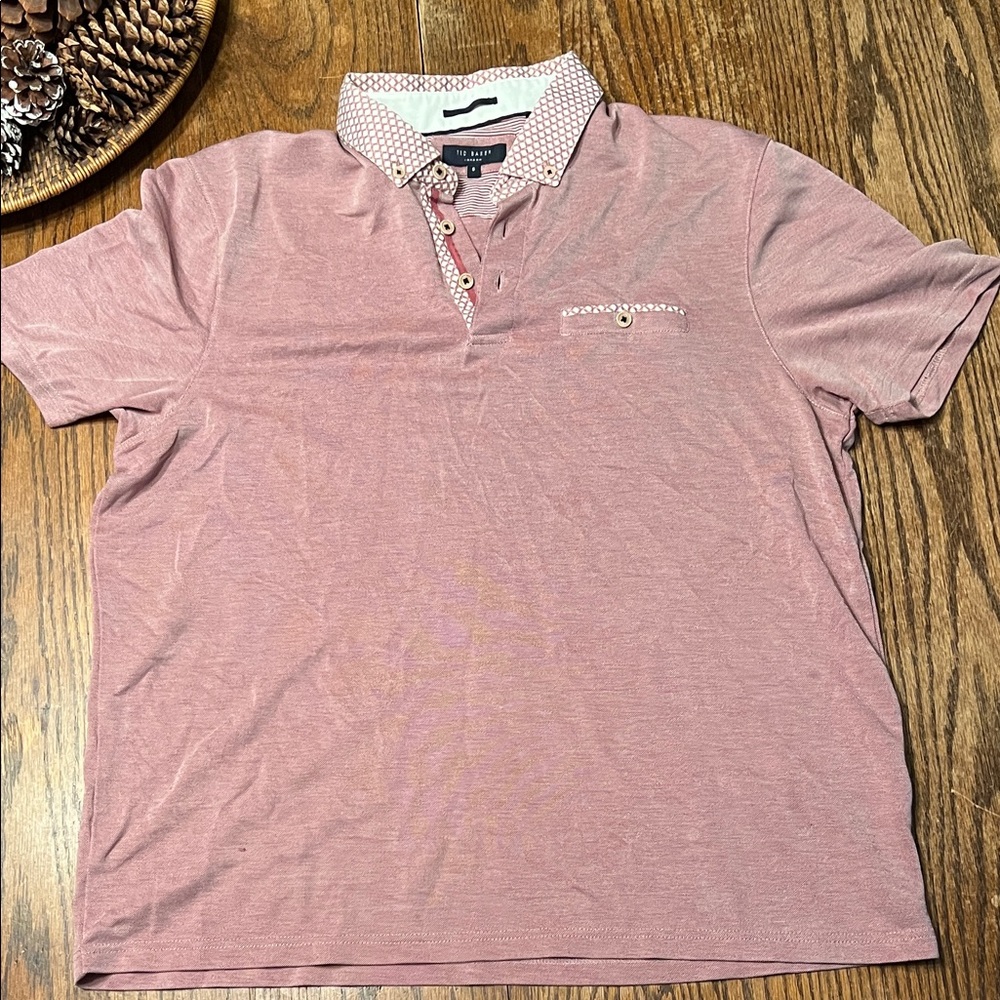 Ted Baker Polo with Patterned Collar - image 3